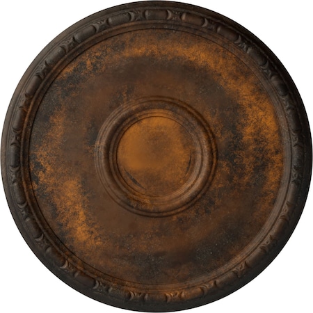 Odessa Bead & Barrel Ceiling Medallion (Fits Canopies up to 5"), 19 3/4"OD x 1 3/8"P, Rust